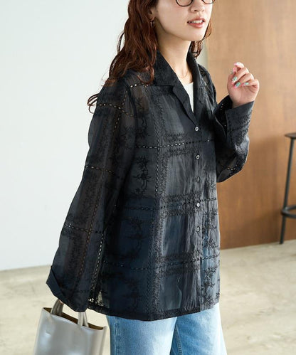 拼接風全刺繡 可成套搭配 襯衫夾克