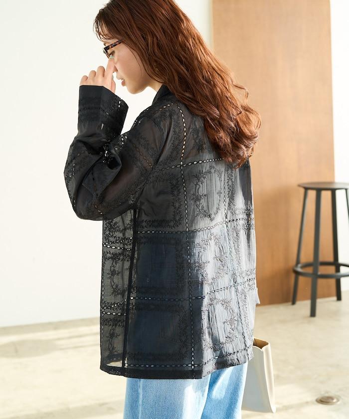 拼接風全刺繡 可成套搭配 襯衫夾克