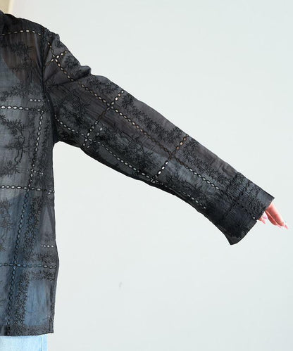 拼接風全刺繡 可成套搭配 襯衫夾克