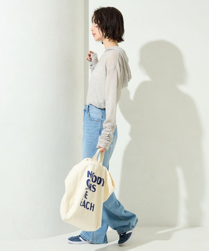 透膚華夫格 連帽 長袖T恤