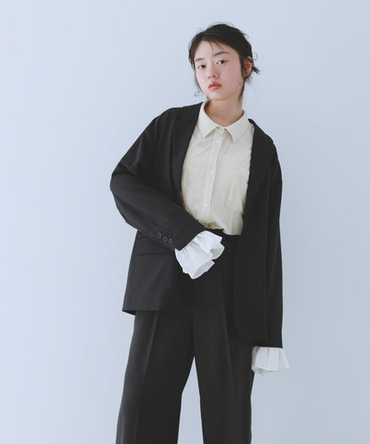 荷葉邊袖 西裝外套