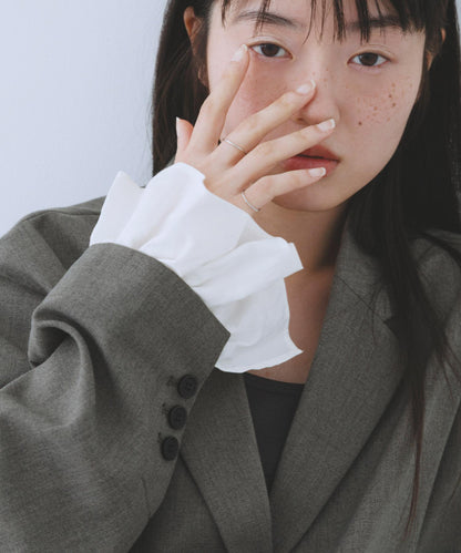 荷葉邊袖 西裝外套