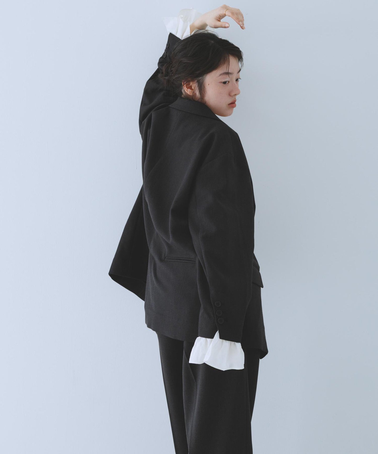 荷葉邊袖 西裝外套