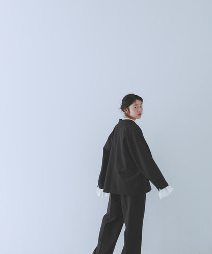 荷葉邊袖 西裝外套