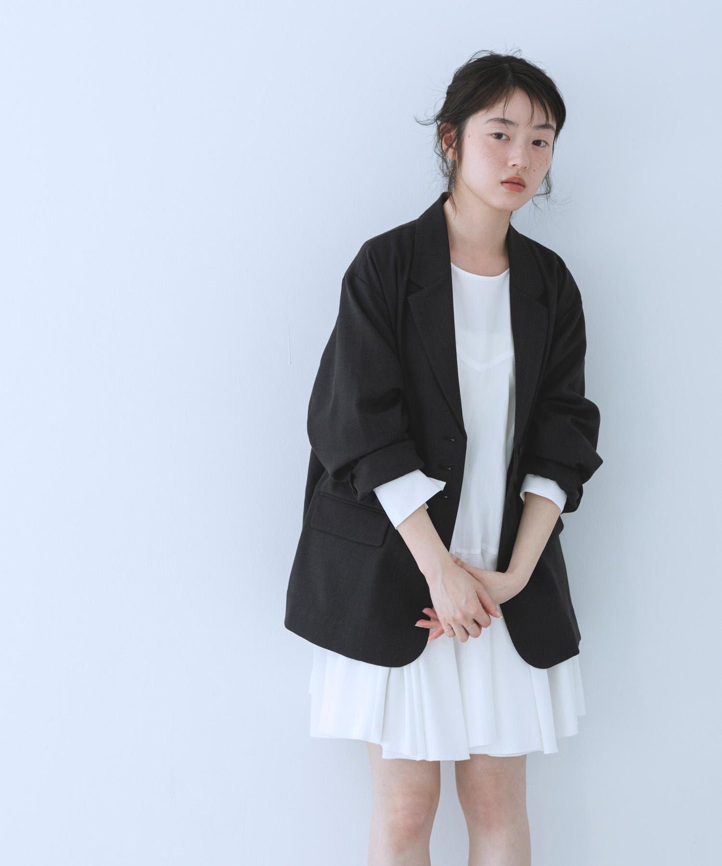 荷葉邊袖 西裝外套