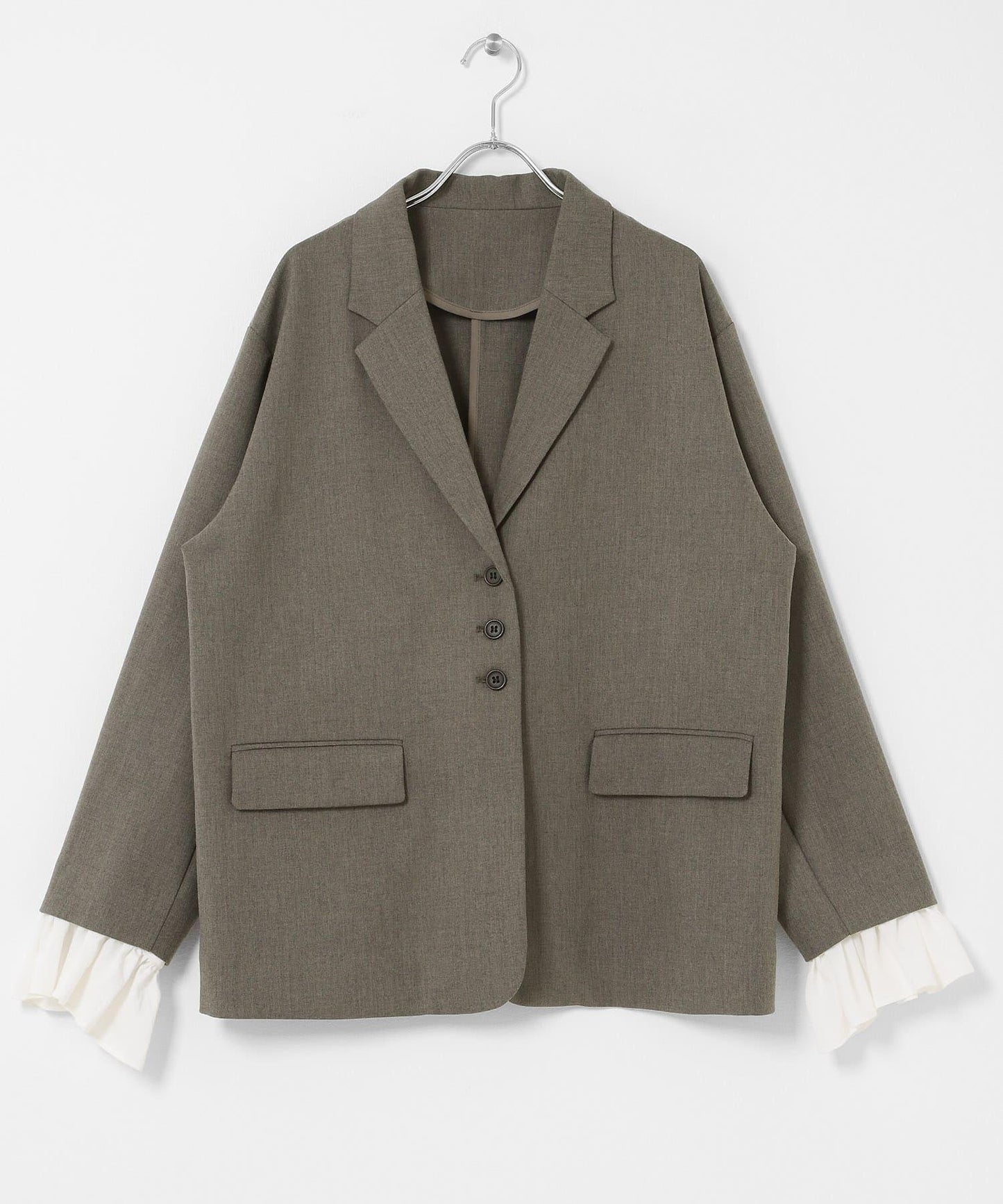 荷葉邊袖 西裝外套