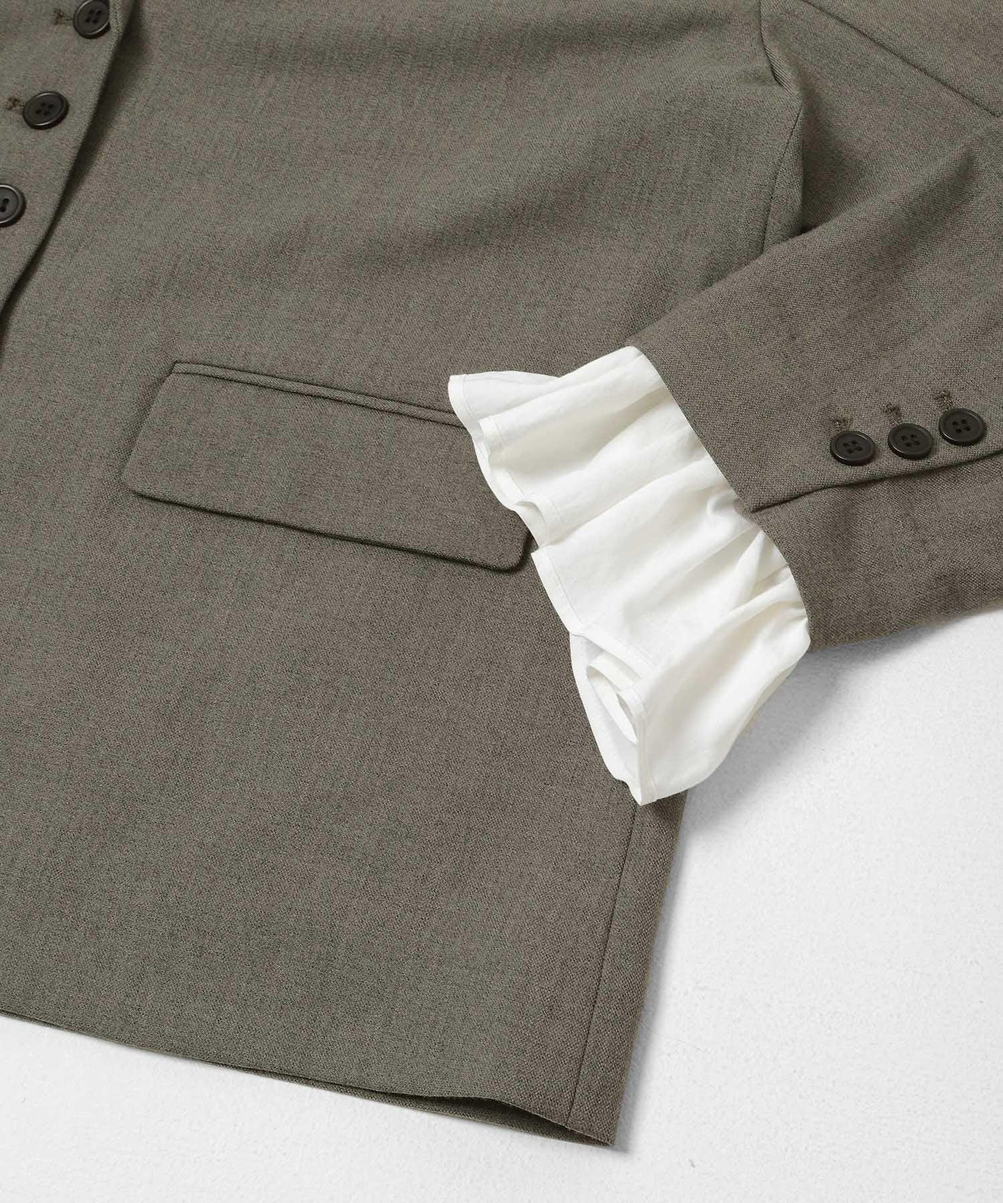 荷葉邊袖 西裝外套