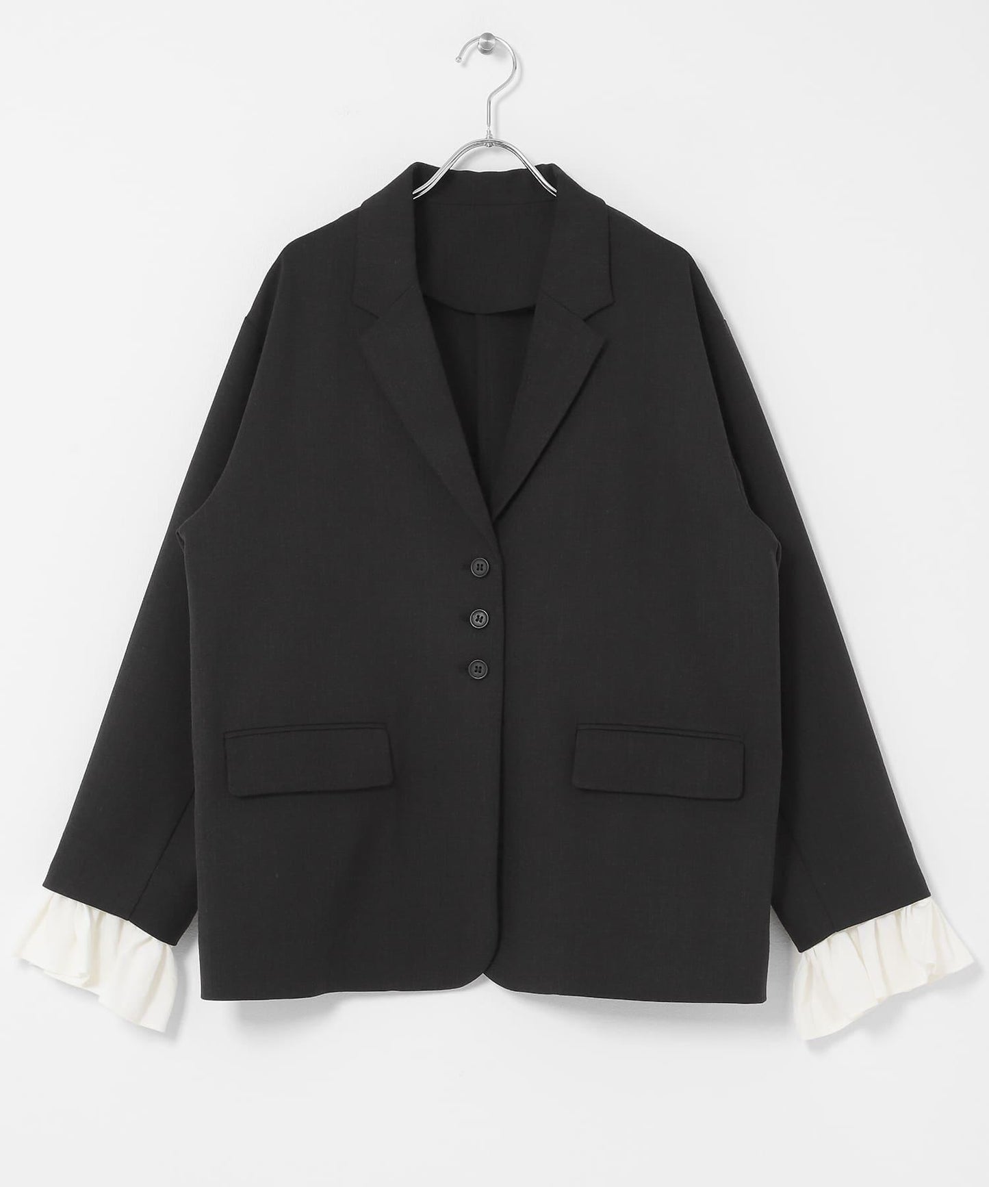 荷葉邊袖 西裝外套