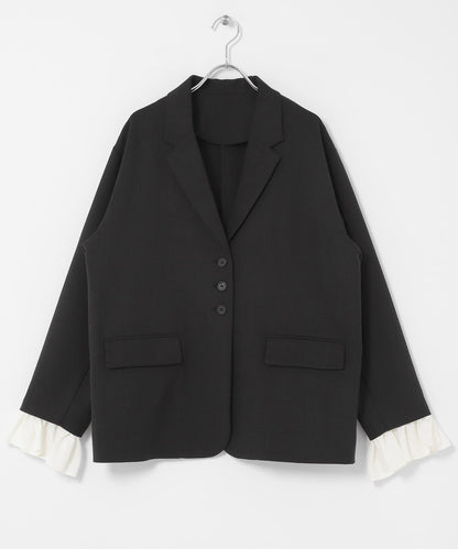 荷葉邊袖 西裝外套