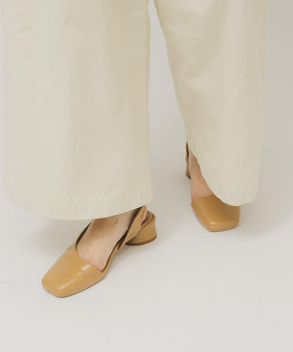 方頭 不對稱設計 單鞋