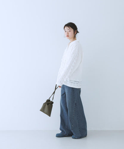 復古風 蕾絲裝飾 襯衫