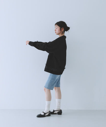 復古風 蕾絲裝飾 襯衫