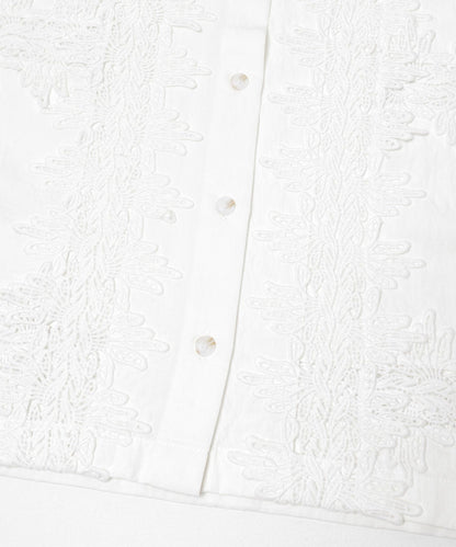 復古風 蕾絲裝飾 襯衫