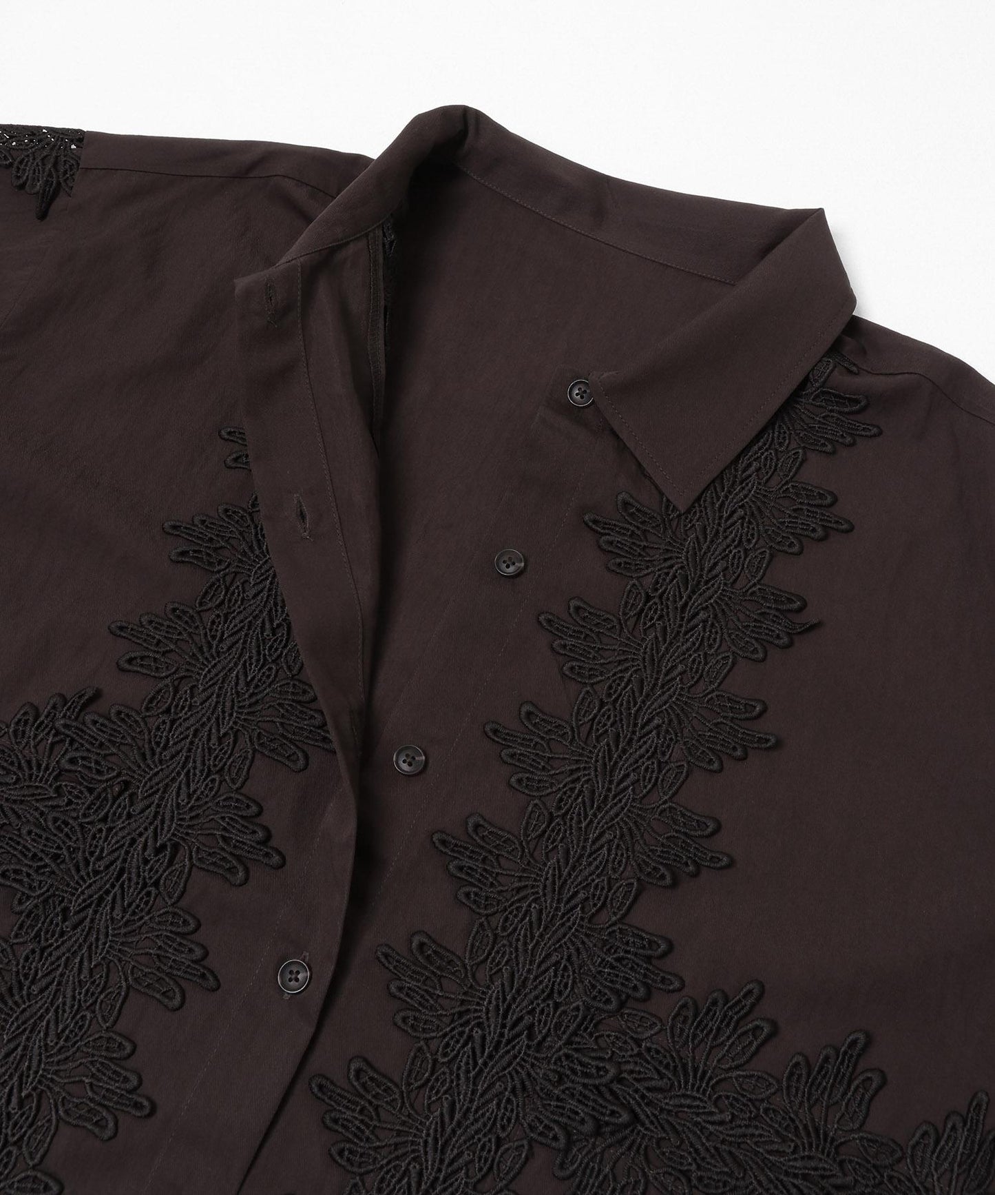 復古風 蕾絲裝飾 襯衫