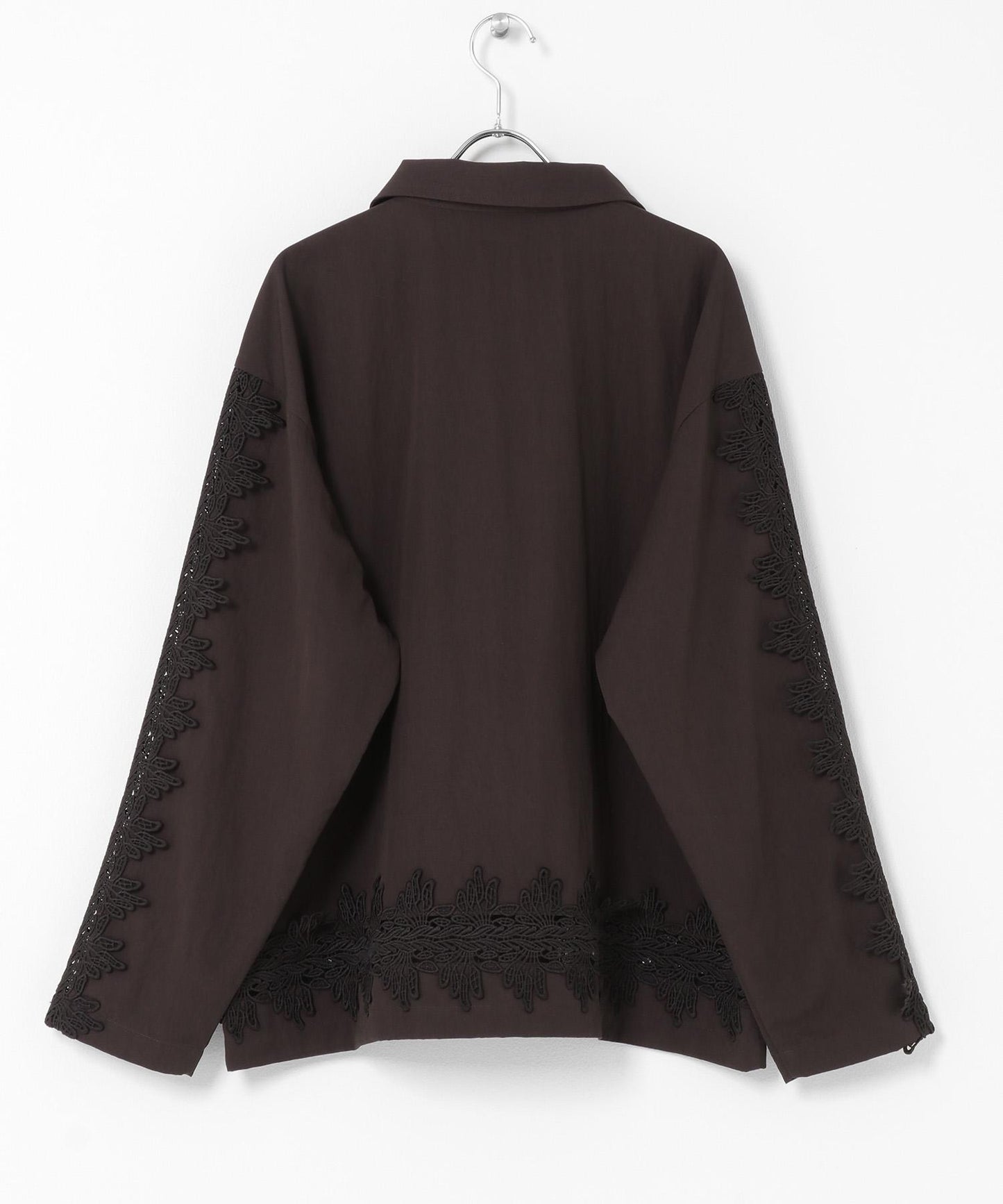 復古風 蕾絲裝飾 襯衫