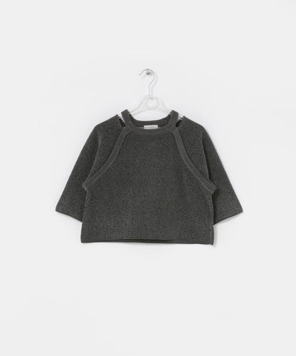 提花短袖針織上衣