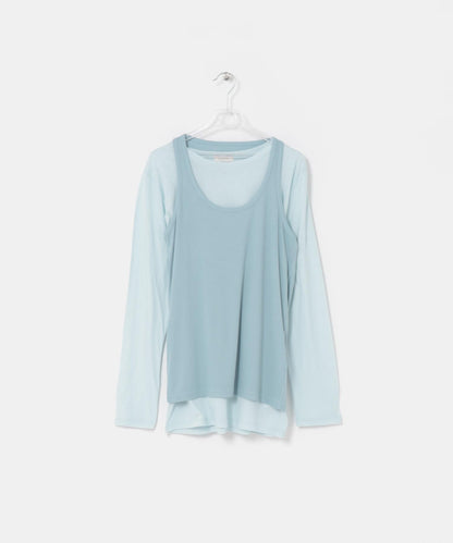 layered long set tee T恤