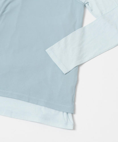 layered long set tee T恤