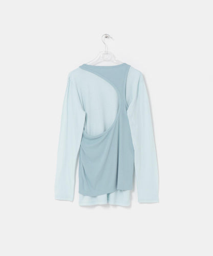 layered long set tee T恤