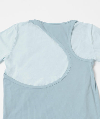 layered long set tee T恤