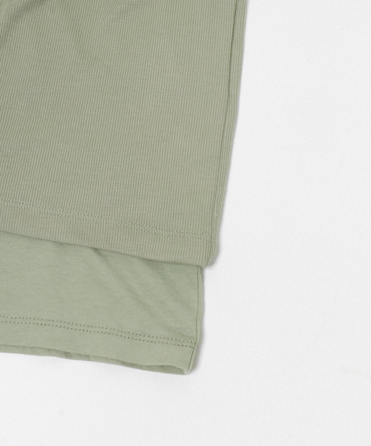 layered long set tee T恤