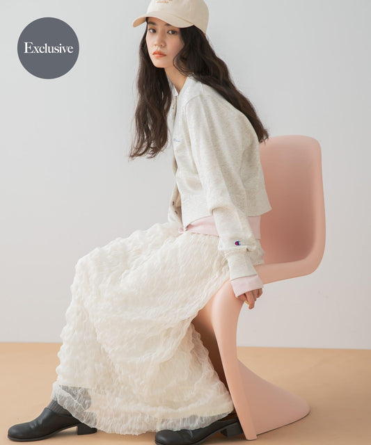 聯名款 CHAMPION×SENSE OF PLACE 衛衣面料開衫