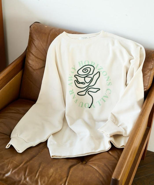 條碼刺繡×圓形LOGO印花 衛衣