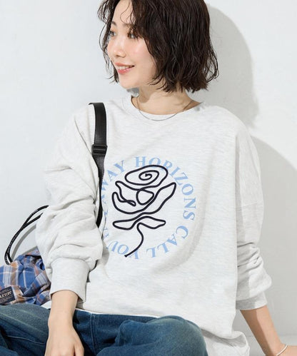 條碼刺繡×圓形LOGO印花 衛衣