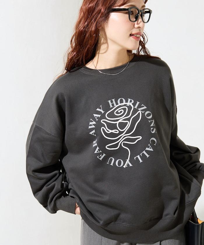 條碼刺繡×圓形LOGO印花 衛衣