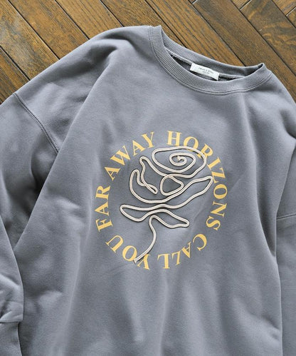 條碼刺繡×圓形LOGO印花 衛衣