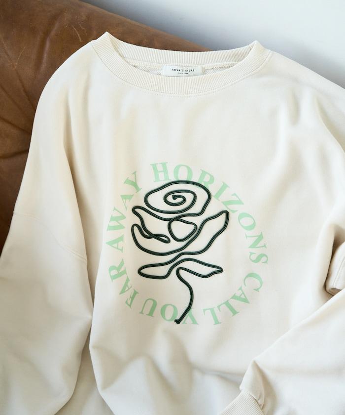 條碼刺繡×圓形LOGO印花 衛衣