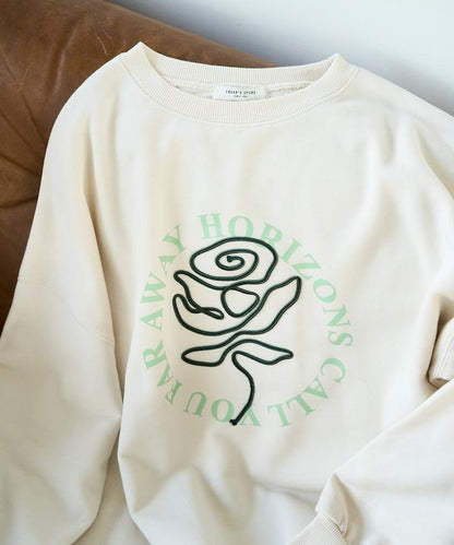 條碼刺繡×圓形LOGO印花 衛衣