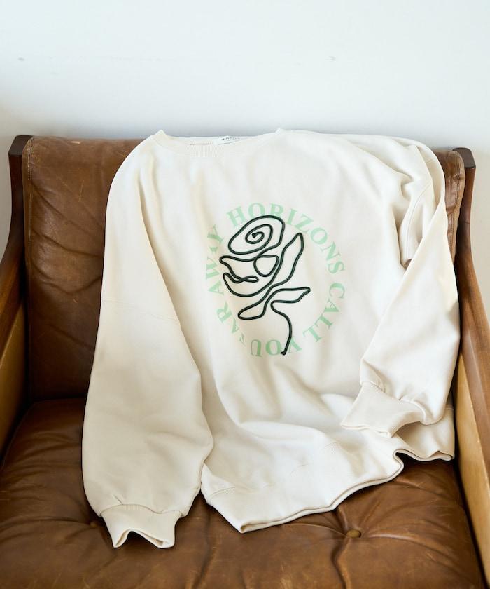 條碼刺繡×圓形LOGO印花 衛衣