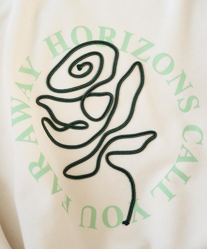 條碼刺繡×圓形LOGO印花 衛衣