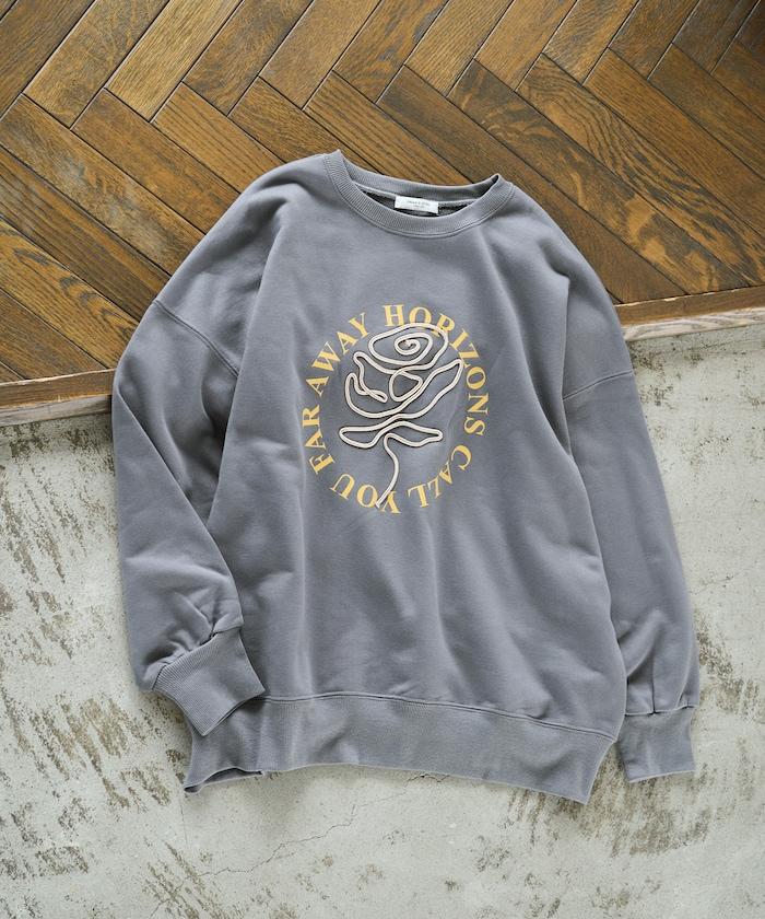 條碼刺繡×圓形LOGO印花 衛衣