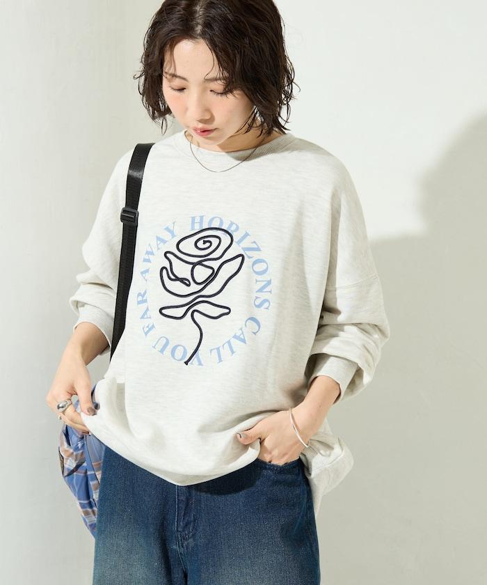 條碼刺繡×圓形LOGO印花 衛衣