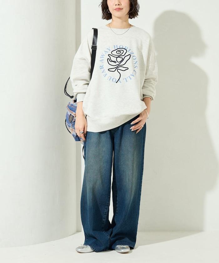 條碼刺繡×圓形LOGO印花 衛衣