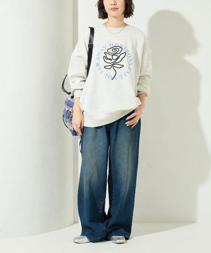 條碼刺繡×圓形LOGO印花 衛衣