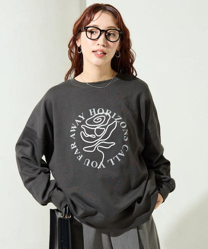 條碼刺繡×圓形LOGO印花 衛衣