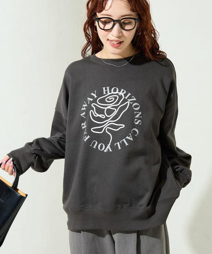 條碼刺繡×圓形LOGO印花 衛衣