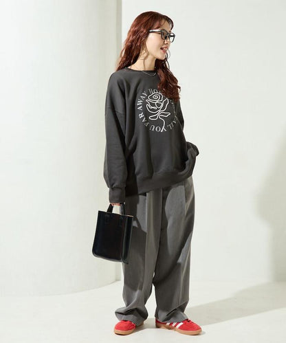 條碼刺繡×圓形LOGO印花 衛衣