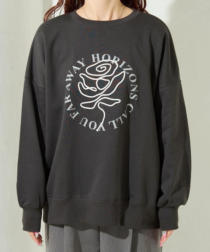 條碼刺繡×圓形LOGO印花 衛衣