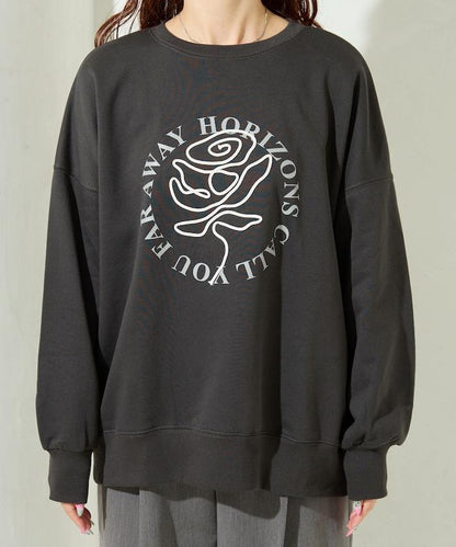 條碼刺繡×圓形LOGO印花 衛衣