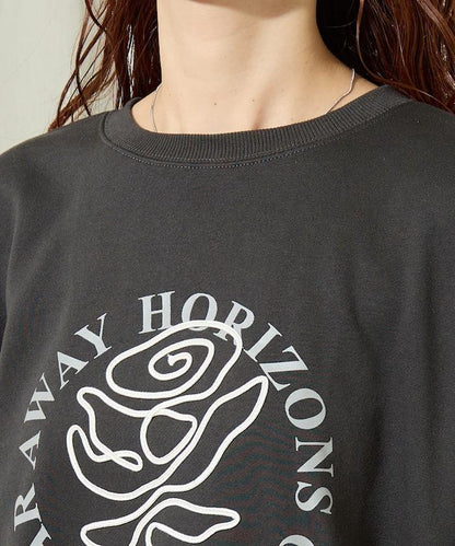 條碼刺繡×圓形LOGO印花 衛衣