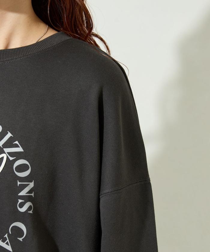 條碼刺繡×圓形LOGO印花 衛衣