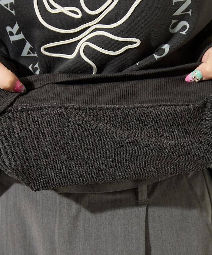 條碼刺繡×圓形LOGO印花 衛衣