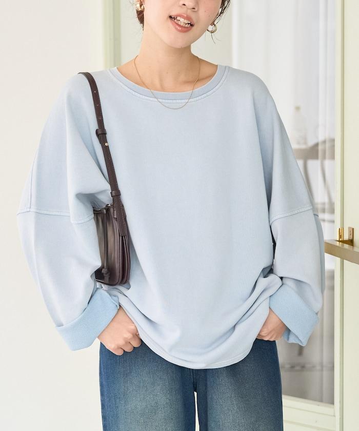 做舊拼色 寬鬆 抓絨 衛衣