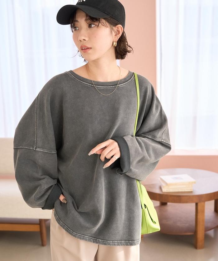 做舊拼色 寬鬆 抓絨 衛衣