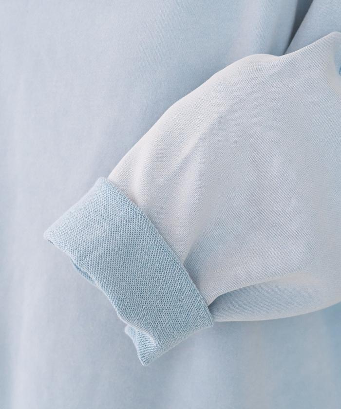 做舊拼色 寬鬆 抓絨 衛衣