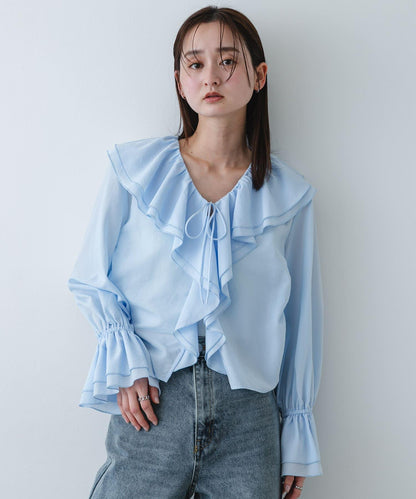 荷葉邊襯衫
